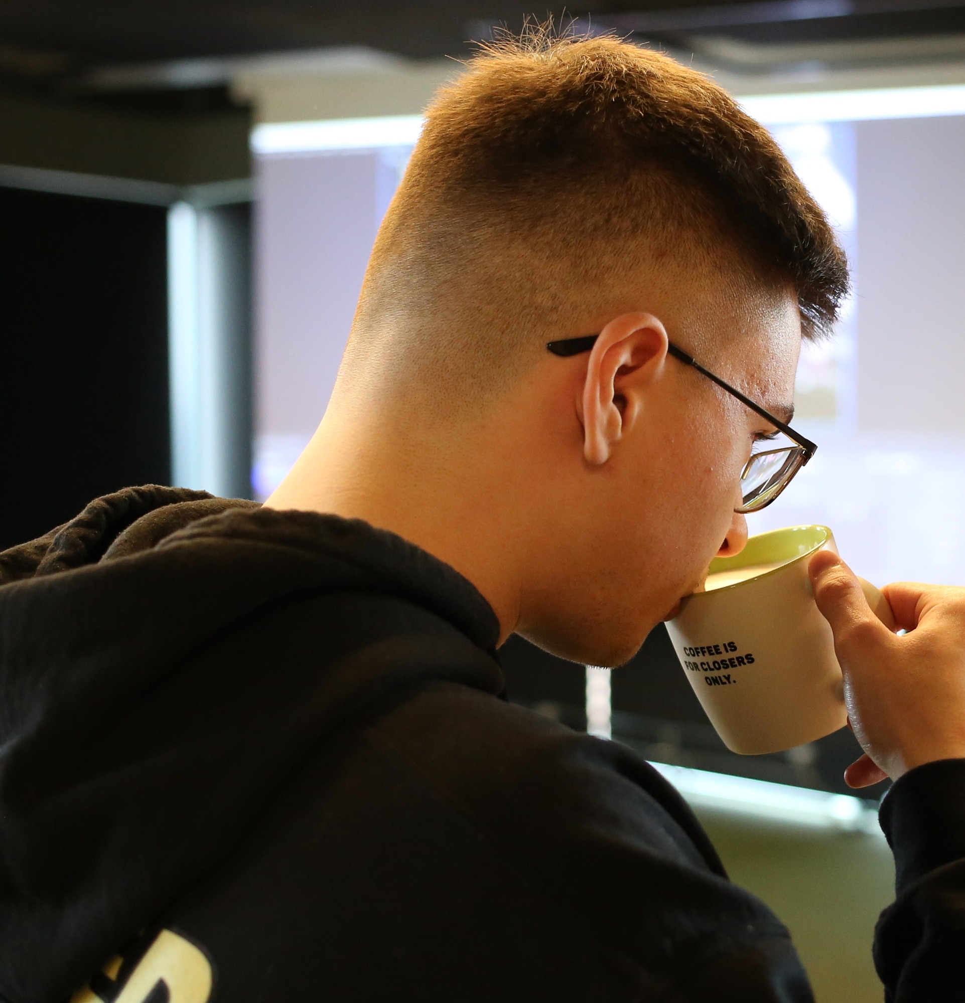 Tymofii Striukov at work